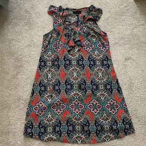 Lace-up front sundress